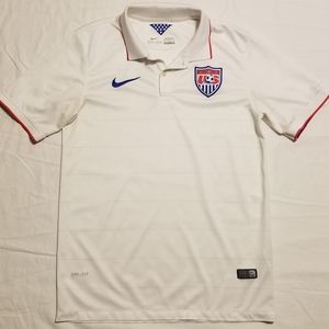 USMNT USA Soccer 2014-15 Nike white home jersey